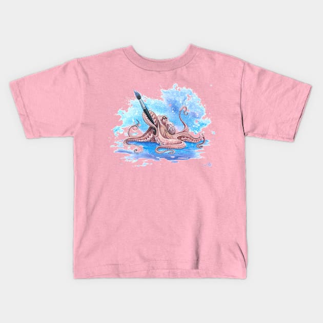 WaterCOLOR! Kids T-Shirt by ardenellennixon